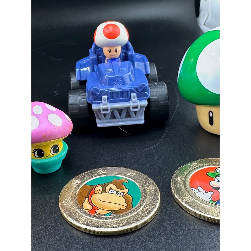 Super Mario Bros Toy Lot Bowser Toad Kart Green Mushroom Goomba Luigi Nintendo - Picture 6 of 8